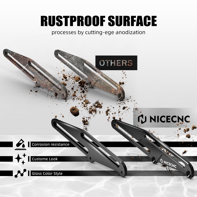 NICECNC Windscreen Adjusters Windshield Bracket Compatible with Yamaha Tenere 700 /XTZ700 2019-2024, Tenere 700 Rally Edition 2020-2024, Tenere 700 World Raid 2022, Tenere 700 Accessories, Black - Image 4